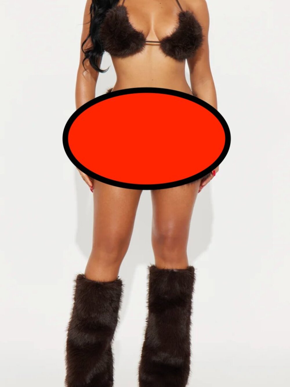 Fashion Nova "I've Been Bad Bear" 3 Piece Costume Set